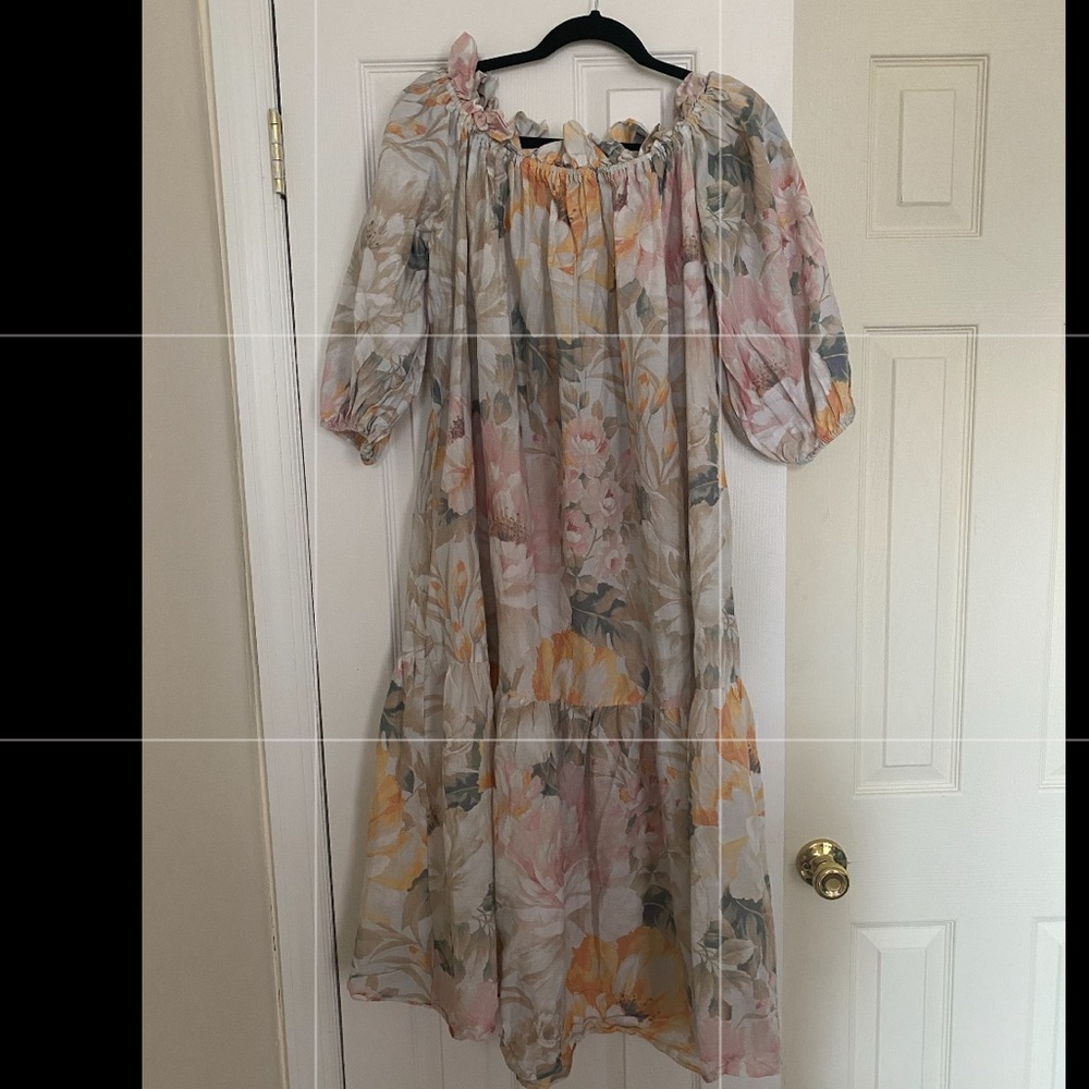 H&M floral dress frill
